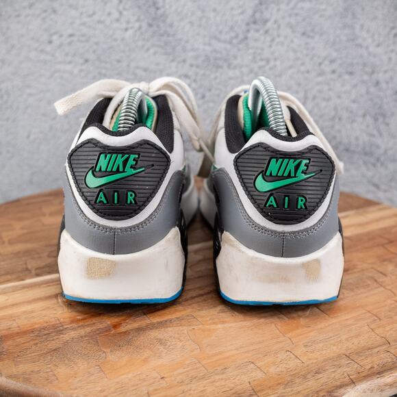 Nike Air Max 90 Leather GS DV3607-102 Sneakers Youth 7 Womens Size 8.5 - Picture 4 of 9